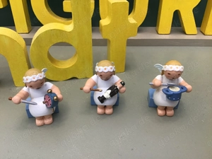 Wendt & Kühn, guterhaltene 3 Margeritenengel Erzgebirge 