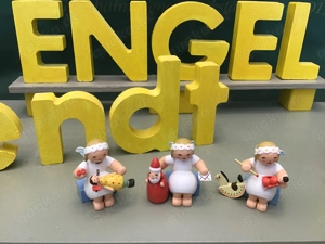 Wendt & Kühn guterhaltene 3 Margeritenengel Erzgebirge 