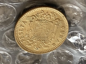 Münze Münzen Umlaufmünze Spanien 1 Peseta 1975 im Stern 77