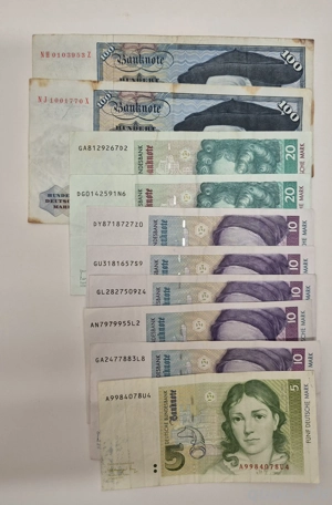 Sammlungsauflösung DM Scheine, Schilling, Franken, Dollar Bild 5