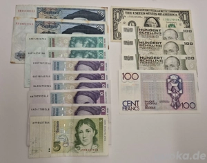 Sammlungsauflösung DM Scheine, Schilling, Franken, Dollar Bild 2