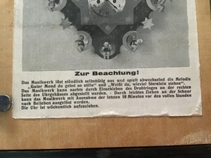 Wendt & Kühn seltene Vorkriegszeit Uhr   Spieluhr top Rarität Erzgebirge  Bild 10