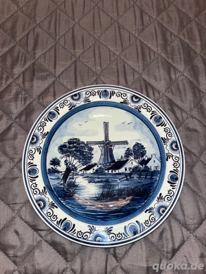 Delfter Blau Wandteller - Handarbeit aus Holland