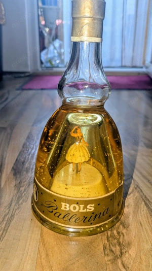 BOLS Ballerina Gold Likörflasche (60er Jahre) Rarität, voll funktionstüchtig 
