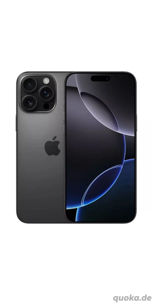 iPhone 16 Pro Max 256GB Schwarz Titan   Neu & Versiegelt