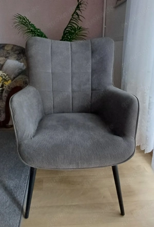 Sessel Cordoptik grau 2 Stück