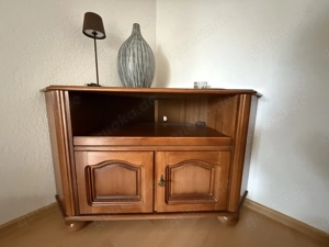 TV Schrank   Eckschrank, Nussbaum 