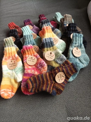 handgestrickte Socken 
