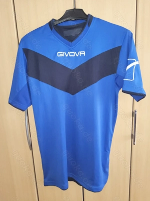   GIVOVA   T-Shirt  Sportshirt  Fußball  -  Blau  -  Gr.  M