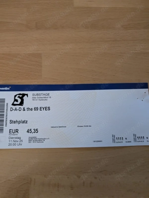 Karte D-A-D  Karlsruhe Sustage