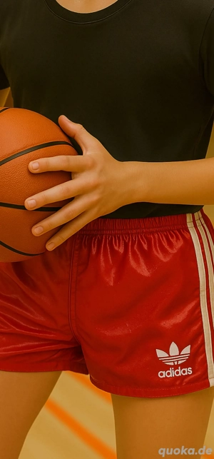 Adidas D5 rot weiss Shorts Nylon