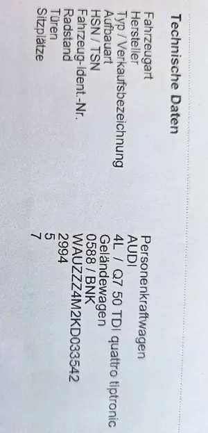 Audi Q7 Q7 50 TDI quattro tiptronic S line