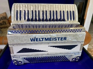 Weltmeister Monte 41 Colour Line Helikon WeißBlau Akkordeon