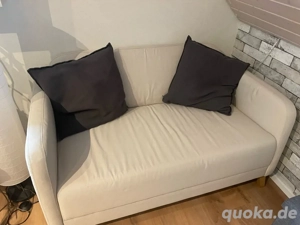 LINANÄS 2er-Sofa, Vissle beige