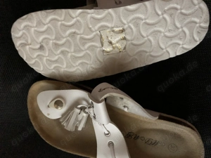 Damen Zehentrenner Gr, 37 weiß, wie neu