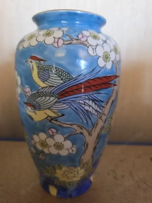 kleine chinesische Vase, handbemalt
