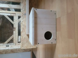 Nistkasten  Nagerhütte selbstgebaut für Kleintiere und Vögel