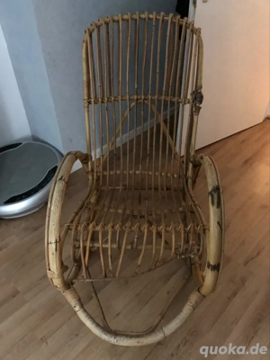 rattan schaukelstuhl 