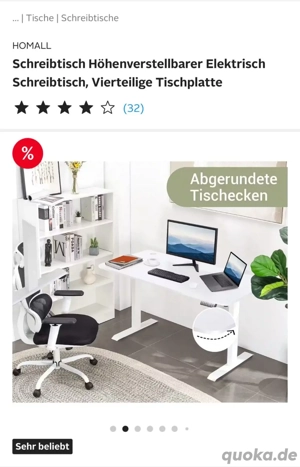 Hochverstellbarer Schreibtisch (Neu)