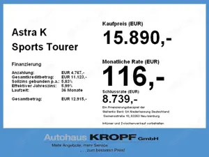 Opel Astra K Sports Tourer 1.2 Turbo Edition Business Bild 4