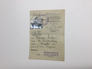 Dokument Alt Antik Sammler WK2 