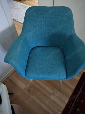 Zwei schöne Esszimmerstühle -Petrol