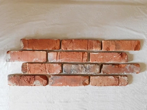 Antik Ziegel Riemchen Backstein Verblender Wand Gestaltung Interieur Design Klinker Landhaus used 