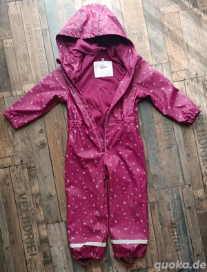 Baby Softshelloverall mit Blümchen