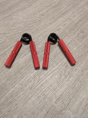 1 Paar   2 Stk Fingerhantel rot Unterarmtrainer Hand Gripper   200LB NEU 200 LB  Bild 5