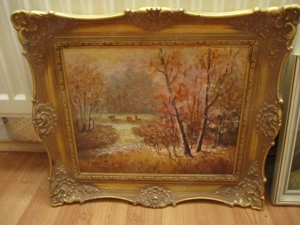 19 alte Öl Bilder aus den 60j  Bild 9