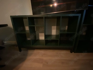 IKEA KALLAX Regale in Dunkelgrün - 2er Set Bild 3