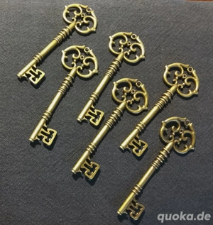6 Skelettschlüssel antik? Aus Nachlass, ca. 8cm, auch Einzelverkauf