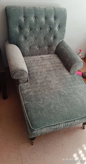 big sessel in türkis 