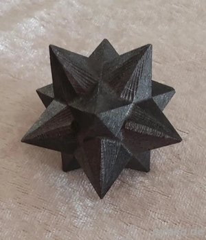 Karelischer Schungit Merkaba, 5cm Durchmesser, EMF- Schutz, 5-G