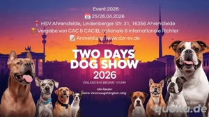 Rassehundeausstellung 25.-26.4.2026 in Ahrensfelde
