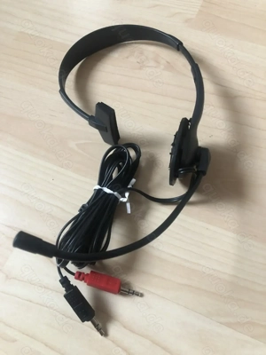 Headset kabelgebunden Schwarz  Bild 2