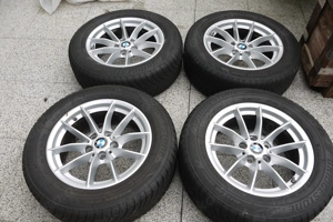 Winterreifen Bridgestone Blizzak LM 001. 205 60R16.  BMW-Felgen 6 1 2Jx16 Bild 3