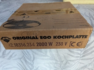 Neu originalverpackte Herdplatte