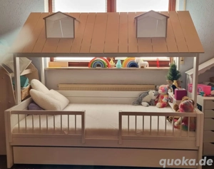 Lifetime Beachhouse Hausbett 120x200cm Neuwertig weiß m. Matratze