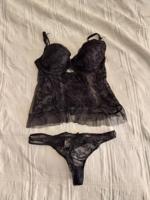 Dessous 2 teilig schwarz Gr 85 C, Gr 40 42