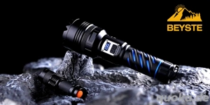 Neu LED-Taschenlampe wiederaufladbar, extrem hell, 1.000.000 Lumen, starke taktische Taschenlampen