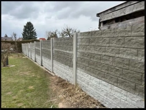 Betonzaun mit montage aus Polen