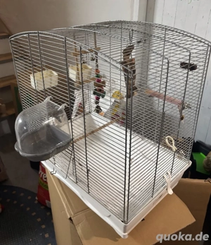 Vogelkäfig mit Zubehör