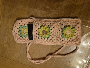 Handytasche Gehäkelt Handarbeit, granny square, Handy Tasche, häkeln