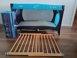 Kinderreisebett und Treppenschutzgeländer