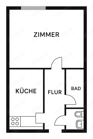 1 Zimmer Wohnung zu Vermieten 