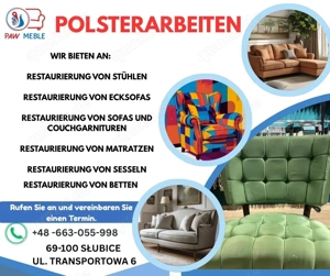 Professionelle Polsterarbeiten   Renovierung und neue Möbel
