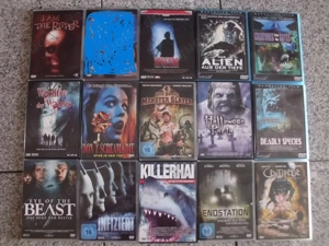 14 DVDs Sammlung Creaturen - Hai - Super Filme + 1 Film gratis