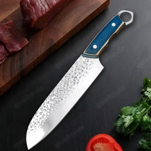 Scharfes Küchenmesser Edelstahl Holzgriff Kochmesser Chefmesser