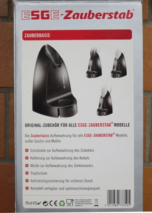 ESGE Zauberstab Basis, Zauberbasis, schwarz, neuwertig Bild 8